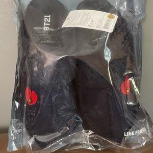 BT21 House Slippers. Dark Blue.